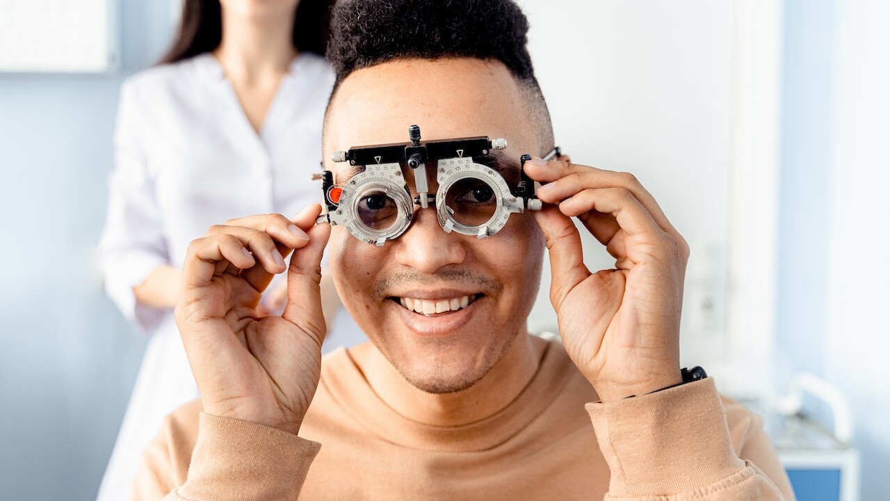 Guy at the Eye Doctor