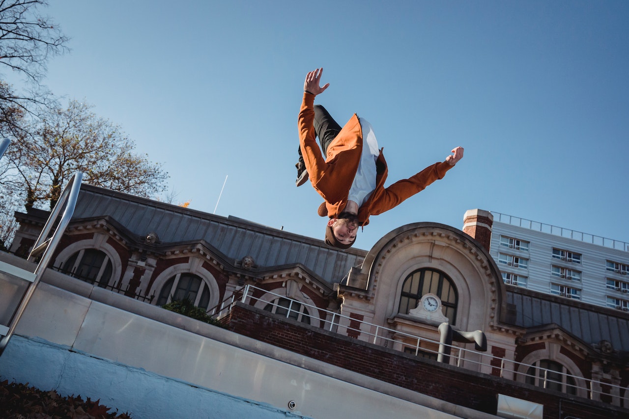 Guy Doing Backflip